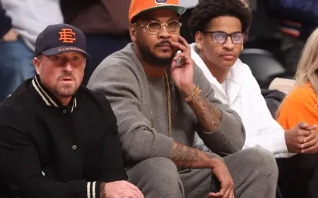 Carmelo Anthony Proudly Applauds Son Kiyan’s Syracuse Debut