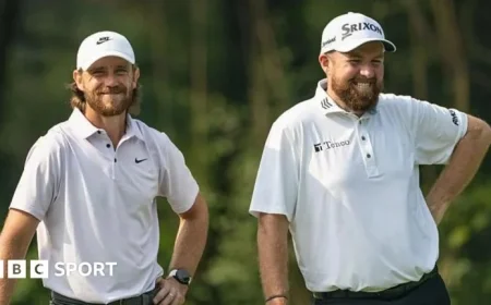 Tommy Fleetwood and Shane Lowry Tie for First-Round Lead at Abu Dhabi Championship