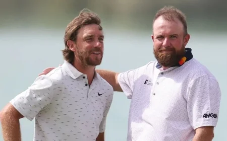Tommy Fleetwood and Shane Lowry Lead Five-Way Tie at Abu Dhabi Championship in DP World Tour Play-Off