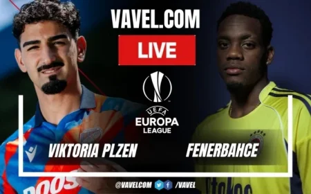 UEFA Europa League: Viktoria Plzen vs Fenerbahce Live Score Updates