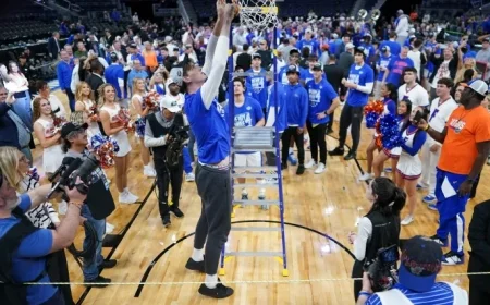 Florida’s 7’9″ Olivier Rioux Misses Play for Defending Champion Gators