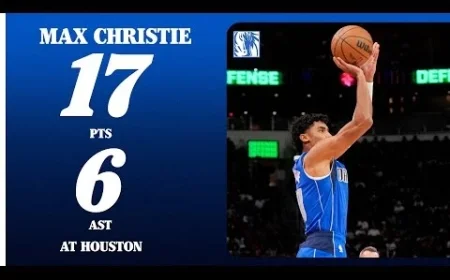 Max Christie Shines with 17 Points, 6 Assists Against Houston Rockets