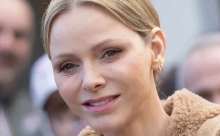 Princess Charlene Stuns in Casual Luxury with Rarely-Seen Dog