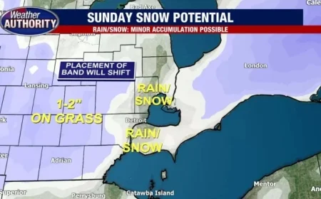 Rain Expected Friday in Metro Detroit, Snow Possible This Weekend