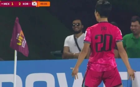 Nam Ian Scores South Korea’s Second Goal Amid Mexico’s Defensive Error