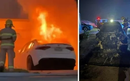 Terrifying Perth Car Explosion Caught on Camera in Fiery Blaze