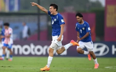 Azizbek Abdumuminov’s Double Leads Uzbekistan to Triumph Against Paraguay