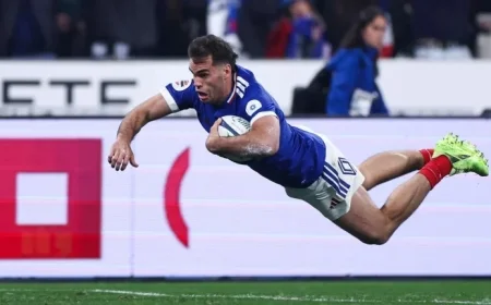 Rugby: Damian Penaud Surpasses Serge Blanco as All-Time Top Try Scorer for the France National Team