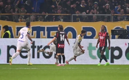 Thrilling Serie A Showdown: AC Milan and Parma Battle to 2-2 Draw with Rossoneri Squandering Lead