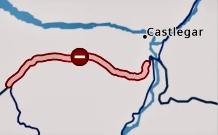 Highway 3 Reopens West of Castlegar as Traffic Resumes Post-Crash Clearance