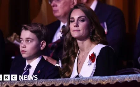 Prince George Attends Festival of Remembrance with Kate, King, and Queen