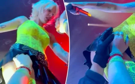 Fan Gropes Halsey on Stage at DC Concert in Shocking Video