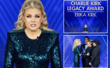 Erika Kirk Honored with First Charlie Kirk Legacy Award at Fox Nation