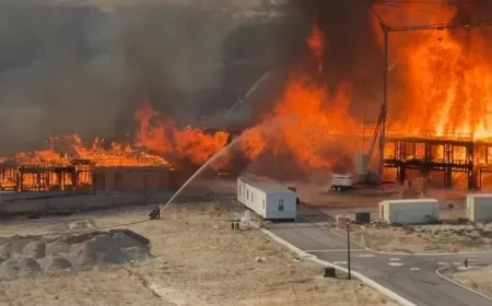 Massive Fire Consumes Lehi Apartment Under Construction Near Point of the Mountain