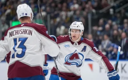 Brindley Scores OT Winner, MacKinnon Shines in Avalanche’s 5-4 Win Over Canucks