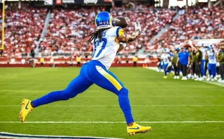 Rams WR Davante Adams Shines with 2-Yard Touchdown Catch Against 49ers Highlights