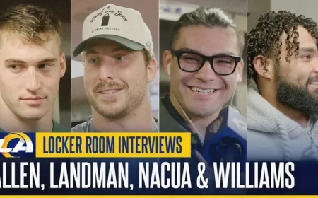 Davis Allen Nate Landman Puka Nacua Kyren Williams and Emmanuel Forbes Jr. Share Reactions to Rams’ Dominant 42-26 Victory Over 49ers