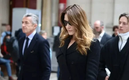 Carla Bruni’s Subtle Elegance Shines at Nicolas Sarkozy’s Bail Hearing Appearance