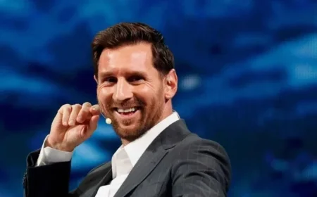 Lionel Messi Visits the Newly Renovated Barcelona Stadium