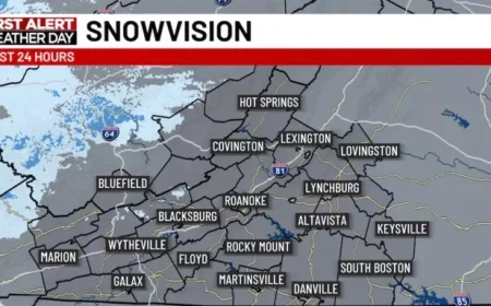 Monday Weather Alert: Wintry Conditions Mark Start of Work Week