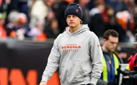 QB Joe Burrow Limited in Practice as Bengals Update Roster