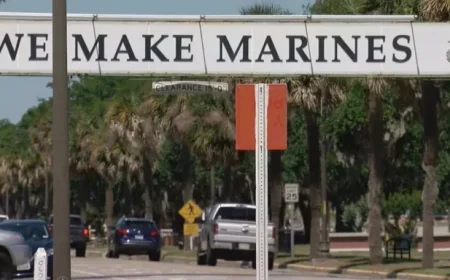 Marine Corps Recruit Injured in Foot During Training Session