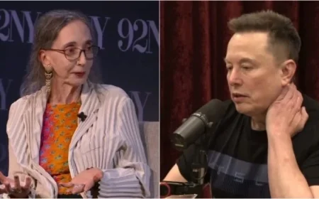 Joyce Carol Oates Criticizes Elon Musk Directly on His Platform