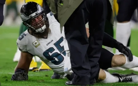 Lane Johnson Injured, Exits Eagles vs. Packers Game