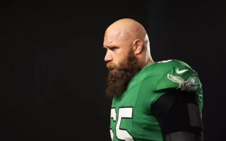 Eagles’ Lane Johnson Exits Packers Game with Ankle Injury