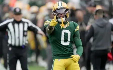 Packers Rookie WR Matthew Golden Ruled Out for MNF Against Eagles