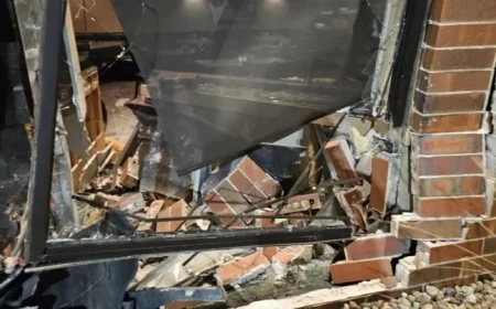 Car Collides with Pagliai’s Pizza in Johnston, Iowa