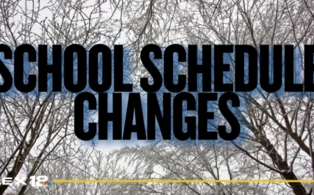 School Schedule Adjustments on Nov. 10 Due to Cold Front