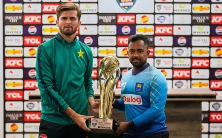 Pakistan Captain Afridi Aims to Sustain Winning Momentum in ODI Series Against Sri Lanka