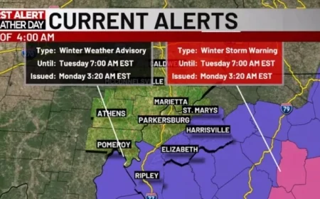 First Snowfall of the Season Prompts Weather Alert