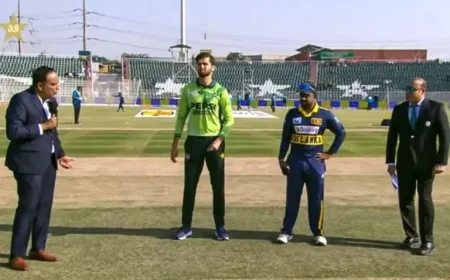 Find Out Who Won the Toss in the PAK vs SL First ODI Today
