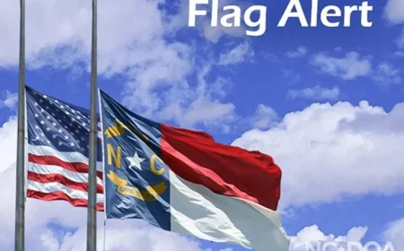 U.S. and NC Flags Lowered to Honor Former Vice President Dick Cheney