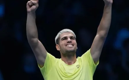Carlos Alcaraz Defeats Taylor Fritz Moving One Win Away from Year-End World Number One Ranking