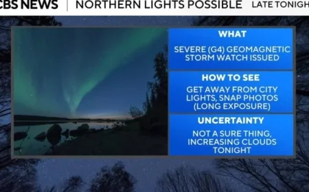 Strong Geomagnetic Storm Enhances Aurora Visibility in Maryland
