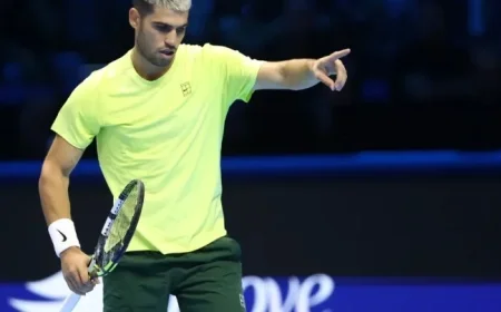 Day 5 Schedule: Alcaraz Battles Musetti for World Number One Ranking and Semifinal Spot