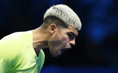 Carlos Alcaraz Stages Comeback Against Taylor Fritz Edging Closer to Masters Semifinals