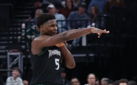 Anthony Edwards Shines from Three-Point Range as Wolves Dominate Jazz