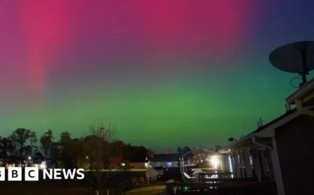 Experience the Spectacle: Timelapse Captures Rare Northern Lights Display Over Iowa