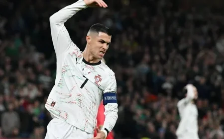 Cristiano Ronaldo’s Nightmare Red Card Drama Portugal Star Sarcastically Applauds After Elbow Incident Against Ireland in World Cup Qualifier