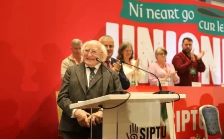 Michael D Higgins Delights at Heartwarming Return to Galway During Surprise Union Conference Visit