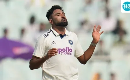 Siraj’s Epic Comeback: Pleads with Captain Shubman Gill After Rough Start and Takes 2 Wickets in 4 Balls in Cricket Match