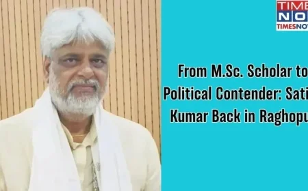 From M.Sc. Scholar to Political Leader Satish Kumar Returns to Raghopur