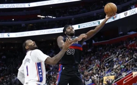 Javonte Green Leads Short-Handed Pistons to Comeback Victory Over 76ers