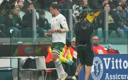 Springboks Face Challenge with Early Red Card Against Italy in Turin Playing with 14 Again