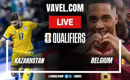 Kazakhstan vs Belgium Live Update: Belgium Levels the Score to 1-1