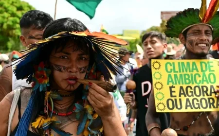 Massive turnout for climate action as thousands rally outside COP30 summit in Brazil
